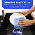 thumbnail image 2 of Reusable Cleaning Towels Handi Wipes Reusable Cloths Disposabel Dish Cloths Dish Towels Dry Handy Wipes Big Durable Absoebent 40 Count, Blue, 2 of 4