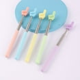 thumbnail image 6 of Macaron 5PC Finger Reading Teacher Pointer Retractable Adjustable Length Stainless Steel Frosted Handle Pointer-Multicolour, 6 of 10