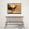 thumbnail image 6 of HFDF Motivational Bald Eagle Wall Art Christian Flying American Bald Eagle Gift Picture Decor Inspirational Cross Eagle Quotes Painting for Office Bedroom Living Room Artwork 16x12inch Framed, 6 of 6