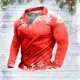 thumbnail image 2 of Pack De Playeras Para Hombre Camisa Navideña De Otoño E Invierno Para Hombre Camisa Superior Con Estampado De Árbol De Navidad En Capas Y Empalme De Colores Mixtos, 2 of 4