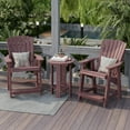 thumbnail image 2 of Wildridge Heritage High Adirondack Chair, Cherrywood - All-Weather Recycled Plastic Furniture for Patio, Deck, Lawn, 2 of 4