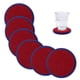 thumbnail image 1 of Prácticos de costa absorbentes para las bebidas con el tenedor, prácticos de costa del silicón con el parte movible del fieltro suave, 1 of 7