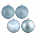thumbnail image 2 of Vickerman N592002DA Boule Percée Finition Bleue 4 Ornement, 8 Po. - 4 par Sac, 2 of 2