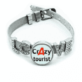 thumbnail image 1 of El mejor turista Pulsera pulsera pulsera de cristal amor pulsera ajustable, 1 of 2