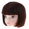 Truly Adorable, 1/6 Doll Head Sculpt With Makeup And , Doll , Makeup Doll Styling Head (Brown Hair)