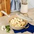 thumbnail image 6 of Thyme & Table 12 in Nonstick Aluminum Skillets with Tempered Glass Lid, Taupe, 6 of 12