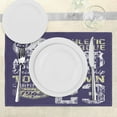 thumbnail image 3 of Ambesonne Sports Place Mats Set of 4, Retro American Football, Standard Size, Purple, 3 of 6