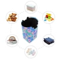 thumbnail image 7 of Yayeee Freestanding Laundry Hamper with Handle Collapsible Large Storage Basket for Clothes, Neon Starfish Pattern, 7 of 7