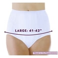 thumbnail image 4 of 3-Pack Women's Maximum Absorbency Reusable Bladder Control Panties White Large (Fits Hip: 41-42"), 4 of 5