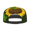 thumbnail image 4 of Fotbe Sunflower3 Flat Bill Visor Cap Classic Snapback Hat Polyester Foam Trucker Hat Trucker Cap Adjustable Baseball Cap, 4 of 9