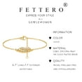 thumbnail image 5 of Fettero 14K Gold Plated Adjustable Dainty Chain Wing Bracelet Jewelry Gift for Women, 5 of 6