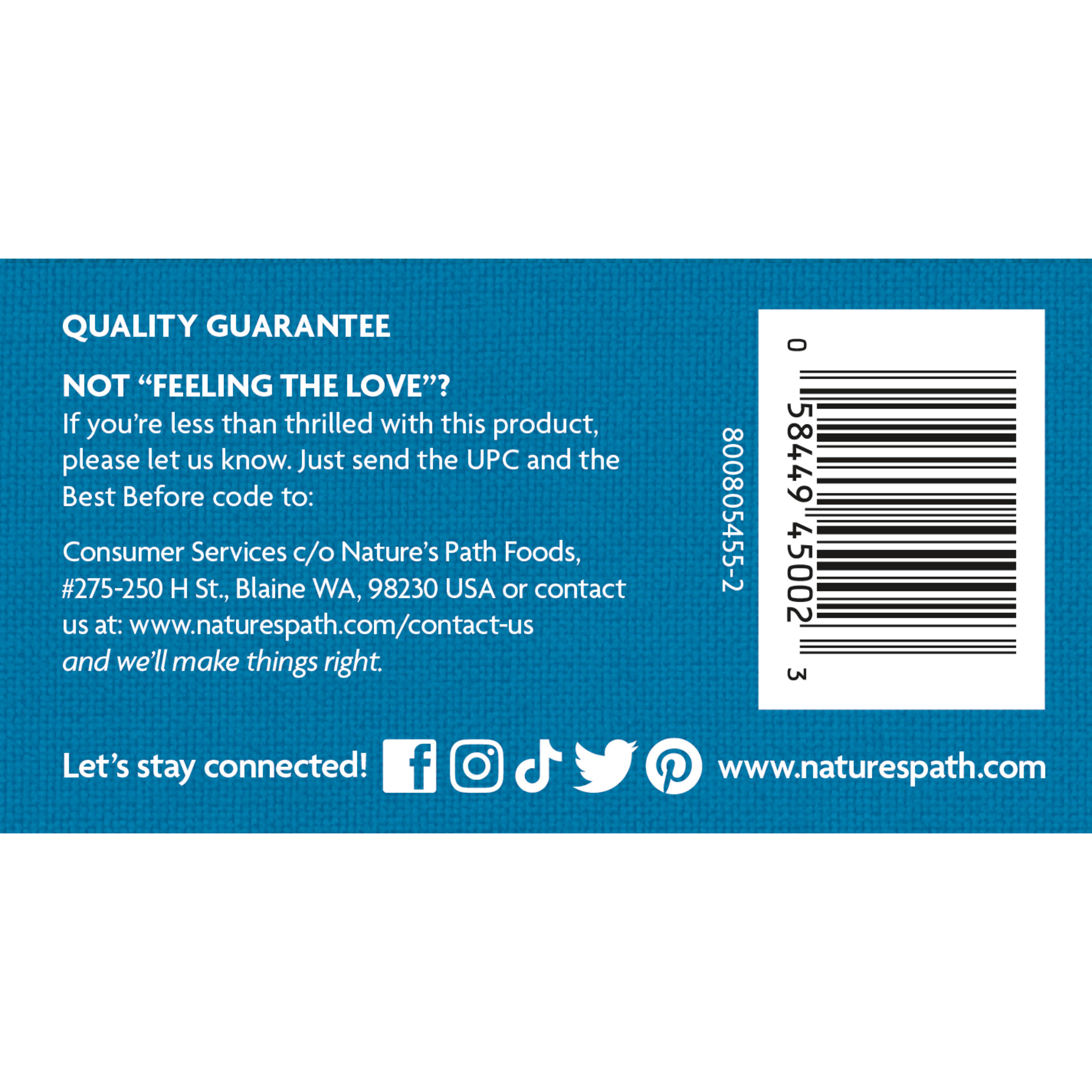 Nature's Path Organic Oatmeal, Flax Plus Instant, 14oz Box