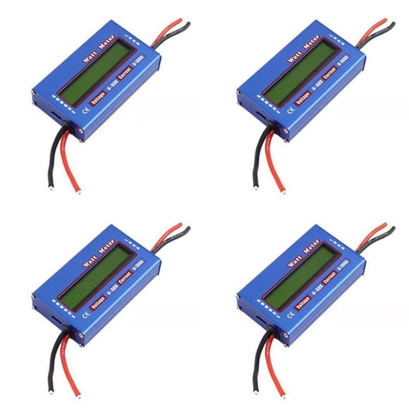 4X Digital Wattmeter Watt Meter Power Meter DC 60V 100A Balance Voltage Battery Checker