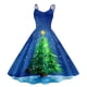 thumbnail image 4 of Vestidos Casuales Para Mujer, Vestido de Fiesta Formal de Graduación, Sin Mangas, Largo Hasta La Rodilla, Estilo Retro, Línea A, Acampanado, Para Navidad, 4 of 4