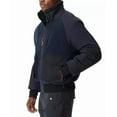 thumbnail image 4 of Bass Outdoor Men's Mixed Media Full Zip Bomber Jacket Coat Navy Blue Large, 4 of 5