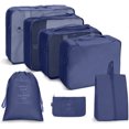 thumbnail image 1 of Bolsa de almacenamiento de viaje, conjunto de siete piezas, subenvases de cosméticos para lavado digital, bolsa de almacenamiento para ropa, zapatos, equipaje, bolsa de viaje, 1 of 6