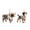 C Set(2Pack), variant on 2 Pcs Acrylic Animal Hanging Christmas Ornaments for Christmas Tree, Christmas Decorations Indoor Outdoor for Home Holiday Decor, Gift for Family Friends, Assorted Wildlife Animal Style, 3.15in