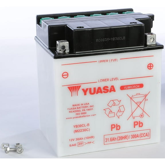 Yuasa YUAM2230C Battery YB30CL-B Conventional