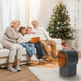 thumbnail image 7 of 500W Personal Space Heater, Mini Desktop Electric Heater with Fast 2-Second Heating, Quiet & Energy-Efficient Ceramic Heater for Office, Bedroom, Home, Overheat Protection, Grey, 7 of 7