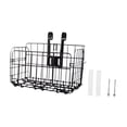 thumbnail image 3 of S SERENABLE Bike Basket Front Decor Lightweight Simple Sundries Container Cycling Basket Thick Black, 3 of 9
