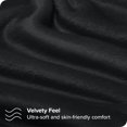 thumbnail image 2 of Bare Home Microplush Fleece Sheet Set - Ultra Soft - Deep Pocket - Full, Black, 2 of 7