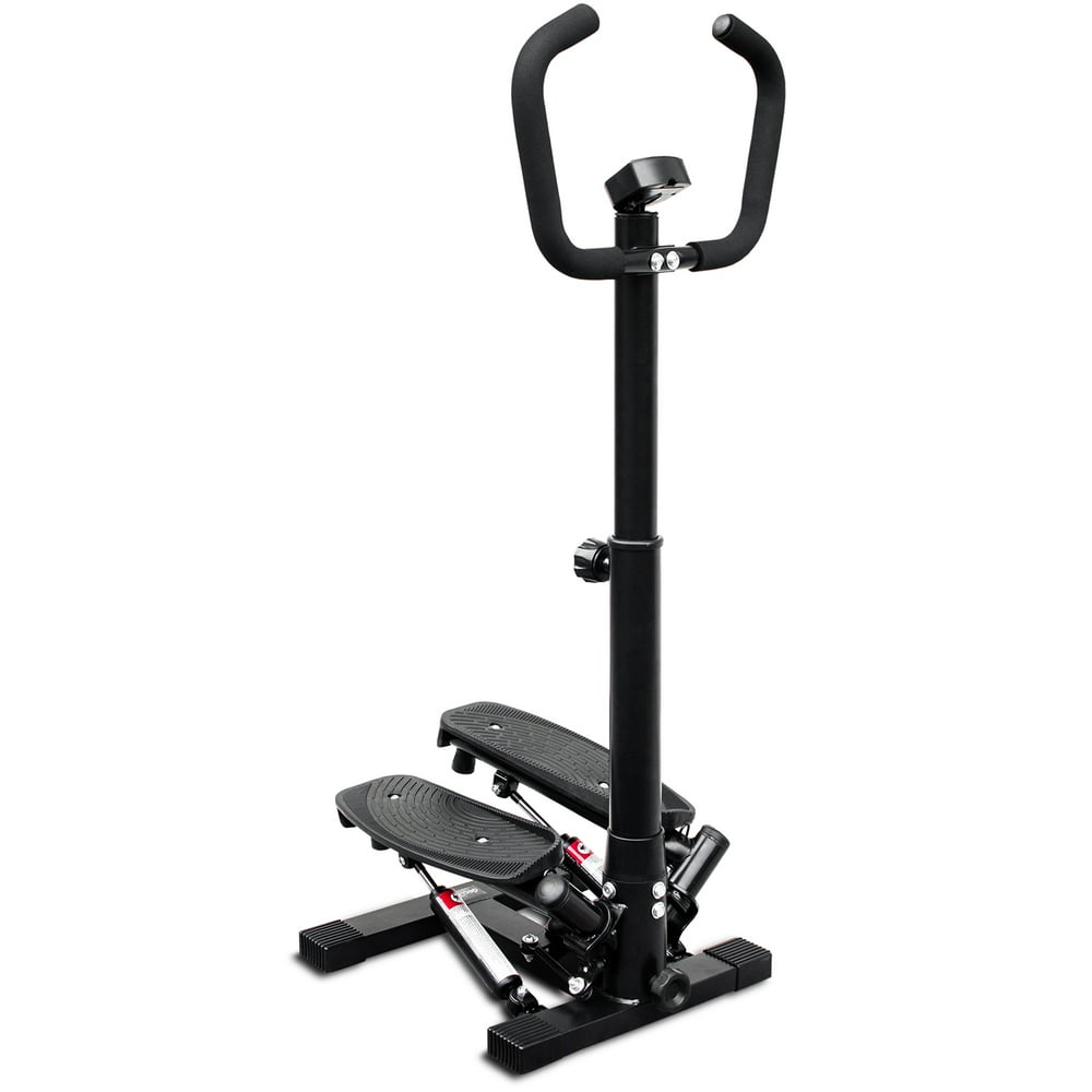Deco Home Exercise Step Machine with Adjustable Stability Handle Bars