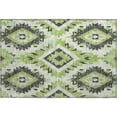thumbnail image 2 of Addison Rugs Mayfield Premium Machine Washable Transitional Aztec Aloe Rectangle Rug, 1'8" x 2'6", 2 of 6
