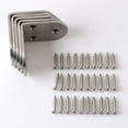 thumbnail image 4 of Phenofice 30pcs Industrial Shelf Brackets Stainless Steel Square Design for Factory Use, 4 of 5