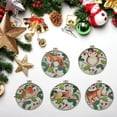thumbnail image 4 of 5Pcs Christmas Wooden Ornament Round Wood Hangings Party Decoration Christmas Gifts Home Table Decor, 4 of 8