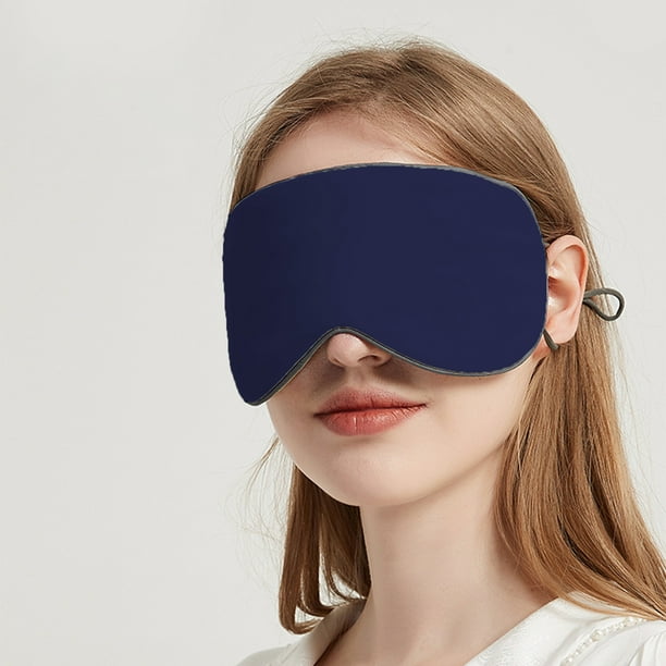 Fiudx Antifaz de Seda para Dormir, Antifaz de Satén de Doble Cara, Tejido de Seda Color Leche, Diseño Ligero y Transpirable, Ideal para Viajes, Oficina y Hogar, para Conciliar El Sueño Rápidamente, 4