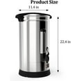thumbnail image 6 of Garvee 110 Cup Stainless Steel Drip Coffee Maker, 16L/4.2 gal, Silver, 6 of 8