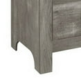 thumbnail image 4 of Adia 24 Inch Classic 2 Drawer Nightstand, Metal Handles, Rustic Gray Finish- Saltoro Sherpi, 4 of 5