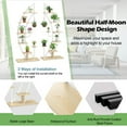 thumbnail image 5 of Spaco 6-Tier 9 Potted Metal Plant Stand Holder Display Shelf with Hook-White, Flower Pot Stand for Planter Corner Garden Balcony Patio, 5 of 7