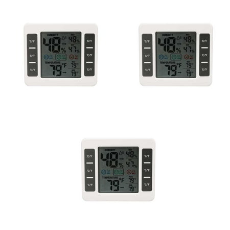 

3pcs CJ-3316D LCD Digital Thermometer Hygrometer MAX/MIN Digital Temperature Humidity Meter for Baby Room