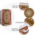 thumbnail image 6 of Shower Curtain Orange Boho Bathroom Curtains with Hooks, Waterproof Fabric Gorgeous Bohemian Flower Bath Shower Curtains Set for Bathroom Bathtubs Decor 72x72 Inch, 6 of 8