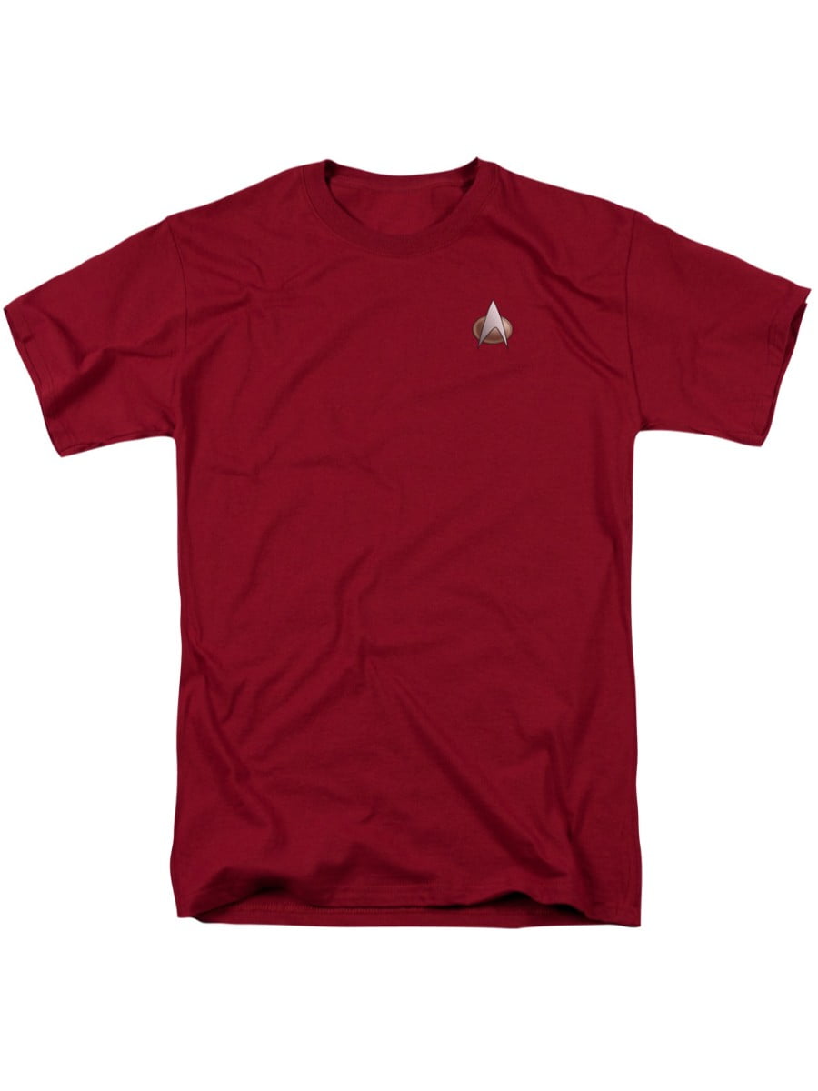 Star Trek Tng Engineering Uniform Costume Sublimation Licensed Adult T-Shirt