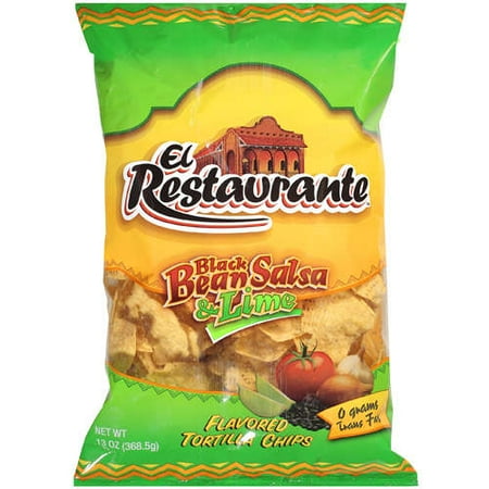 El Restaurante: Black Bean Salsa & Lime Tortilla Chips, 13 Oz