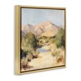thumbnail image 2 of Stupell Industries Southwestern Beige Desert Mountain Stream Gold Floating Frame Canvas Art, 25 x 25, by Petals Prints Design, 2 of 8