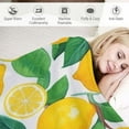 thumbnail image 3 of HENGT Lemon Fruit Leaves Blanket Gifts - Summer Country Spring Rustic Soft Throw for Women Kids Girls Adults Fuzzy Cozy Plush Couch Bedroom Living Room Decor Birthday Lightweight Blanket, 3 of 6
