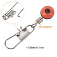 thumbnail image 4 of Uxcell Fishing Line Sinker Slides 44lbs Load Capacity 20 Pack Float Connector Rolling Swivel Red, 4 of 5