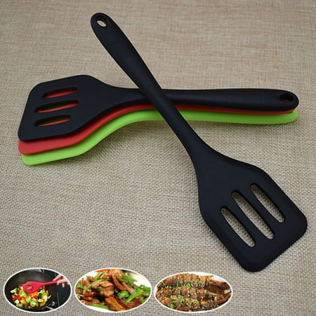 

Hexiuwan Heat Resistant Slotted Spatula Food Grade Silicone One Piece Design Fish Turner for Home