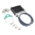 thumbnail image 2 of DYNWAVECA Motorcycle Engine Oil Cooler Kit Radiator System ATV Half Helmet Modification Parts for 125cc 140cc 150cc - black, 2 of 6