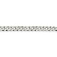 thumbnail image 3 of 925 Sterling Silver 6.3mm Beveled Curb Chain 18 Inch, 3 of 7