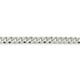 925 Sterling Silver 6.3mm Chanfreiné Bracelet de la Chaîne de Trottoir – image 2 sur 4