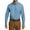 Carolina Blue, variant on Mens Long Sleeve Carefree Poplin Shirt Cotton Polyester Button Down Collar