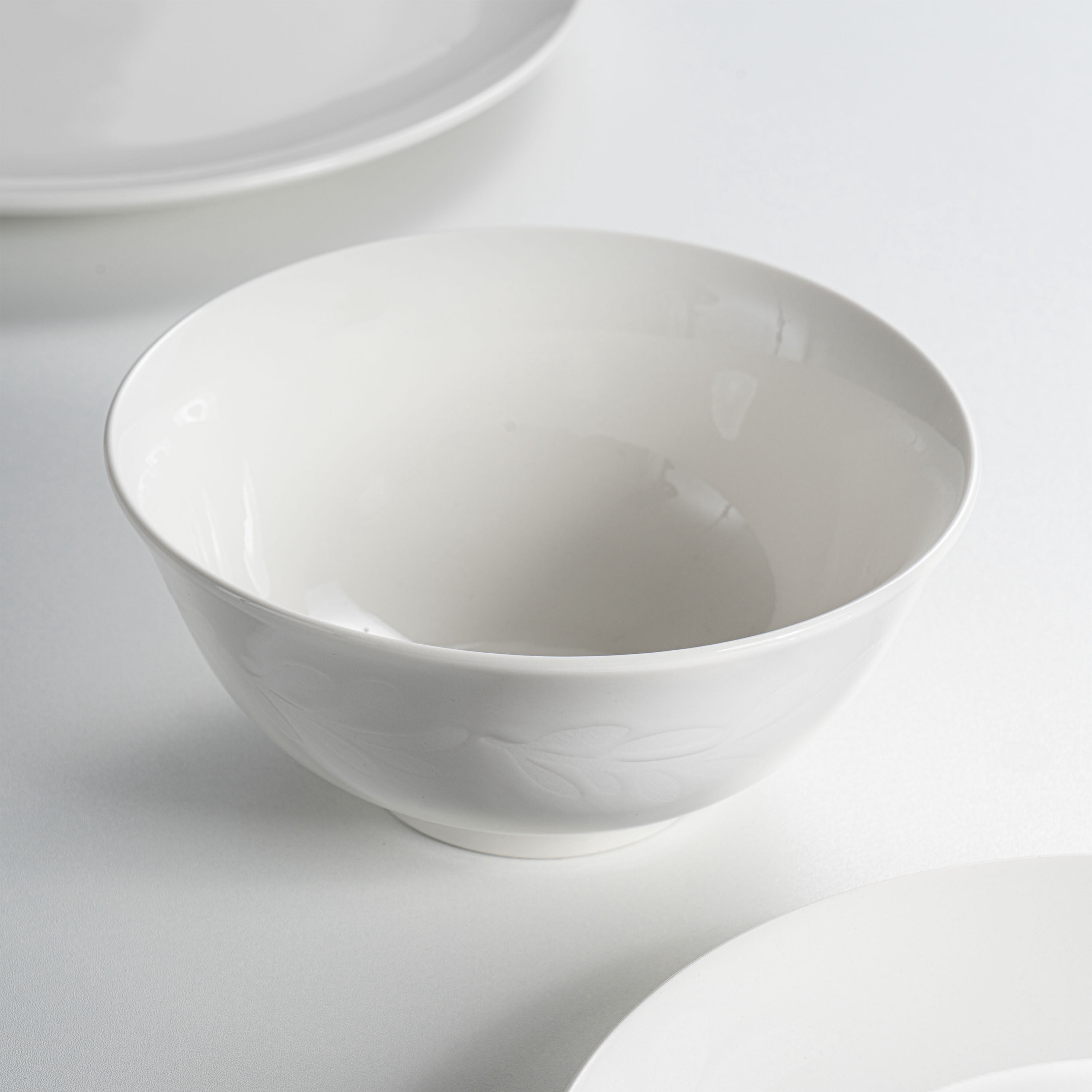 Mainstays 6in Emelie White Stoneware Bowl