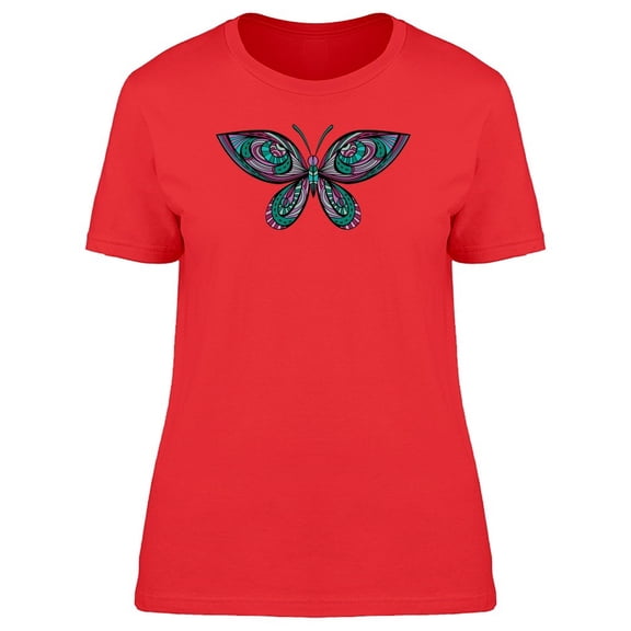Colorful Paisley Butterfly Tee Women's -Image by Shutterstock