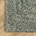 thumbnail image 6 of nuLOOM Hand Braided Otelia Denim And Jute Area Rug, 6' x 9', Otelia Green, 6 of 9