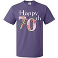 thumbnail image 3 of Inktastic Happy 70th Birthday with Roses T-Shirt, 3 of 5