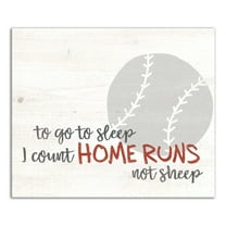 Creative Products I Count Home Runs 24x20 Canvas Wall Art
